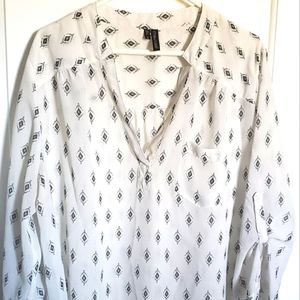 Maurices 2x pattern blouse